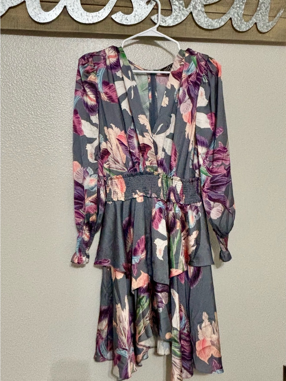 PatBo Grace  Floral Authentic Ruffle Dress